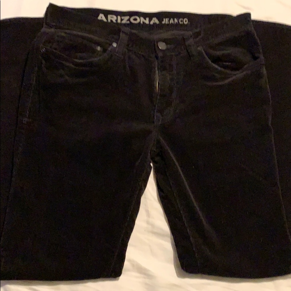 Arizona Jeans Co Black Skinny Corduroy Pants